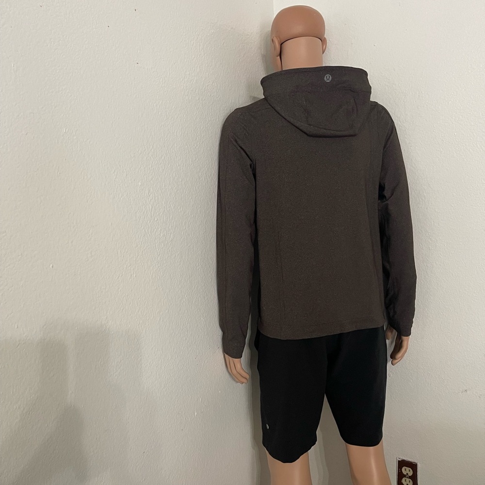 Lululemon The Contender Full Zip Jacket-Size (S)-Brown Hooded Jacket - Picture 5 of 12